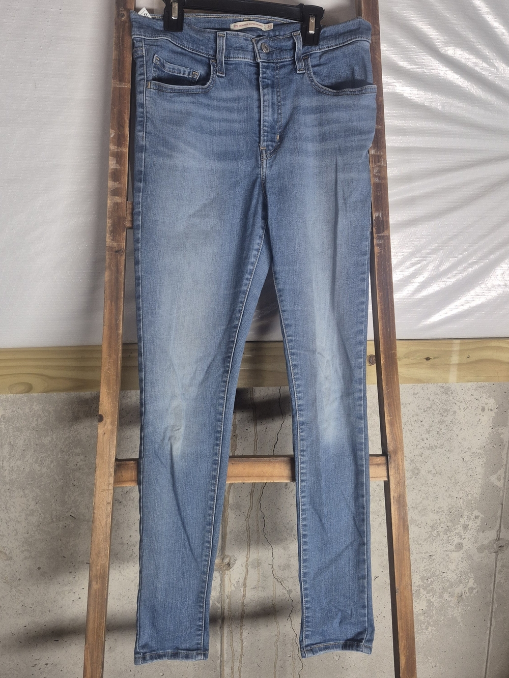 Levi's Light Blue Skinny Jeans - Mens Stretch Denim 30x30